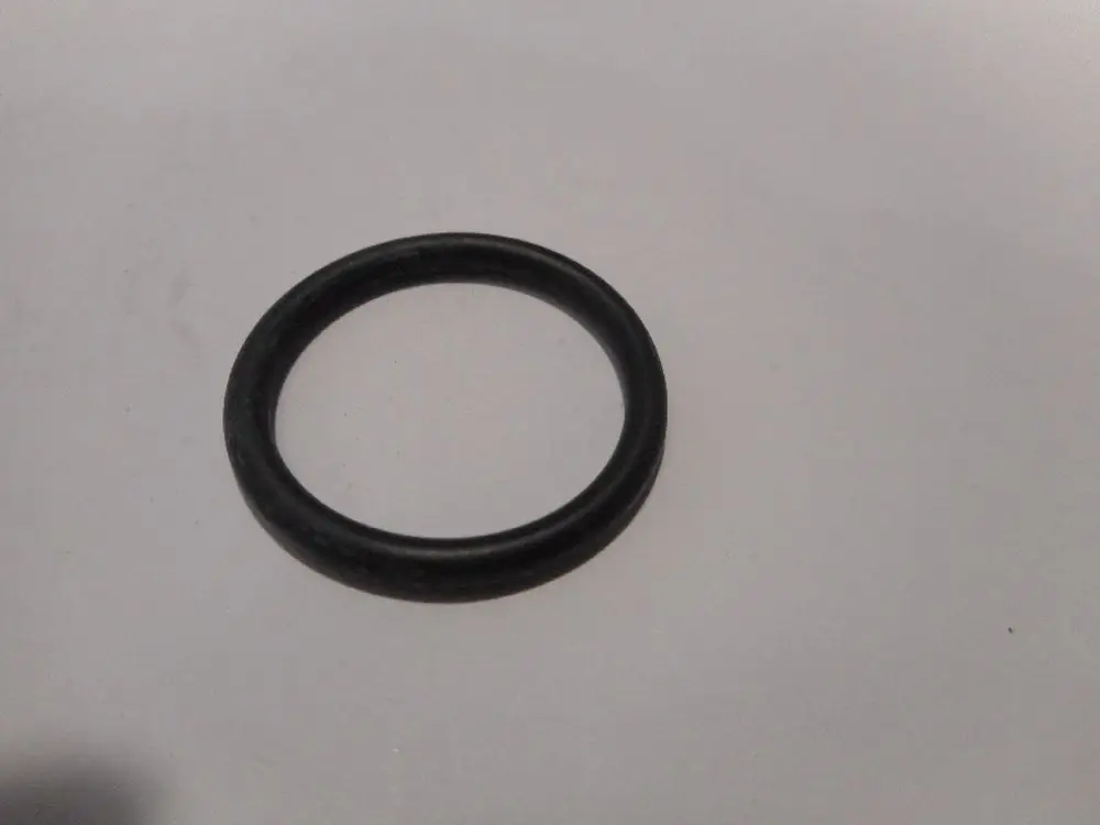 Schwarzer O-Ring auf hellem Hintergrund, geeignet für verschiedene Anwendungen, möglicherweise verwendbar in Remeha-Produkten.